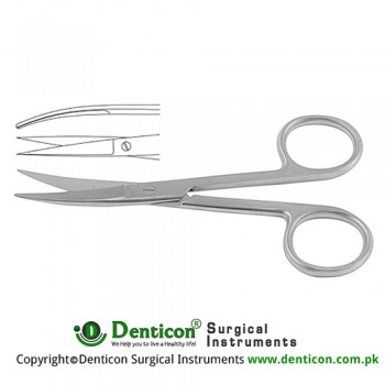 Operating Scissor Curved - Sharp/Sharp Stainless Steel, 14.5 cm - 5 3/4"